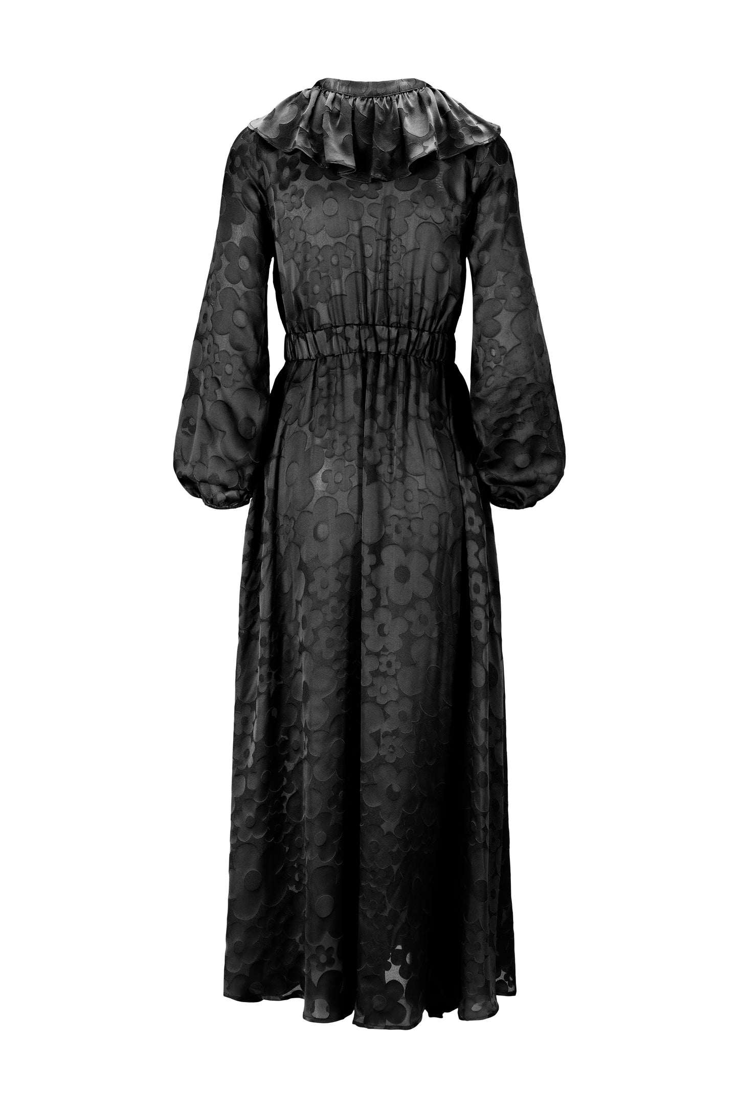 Kjole Sylvie black burnout