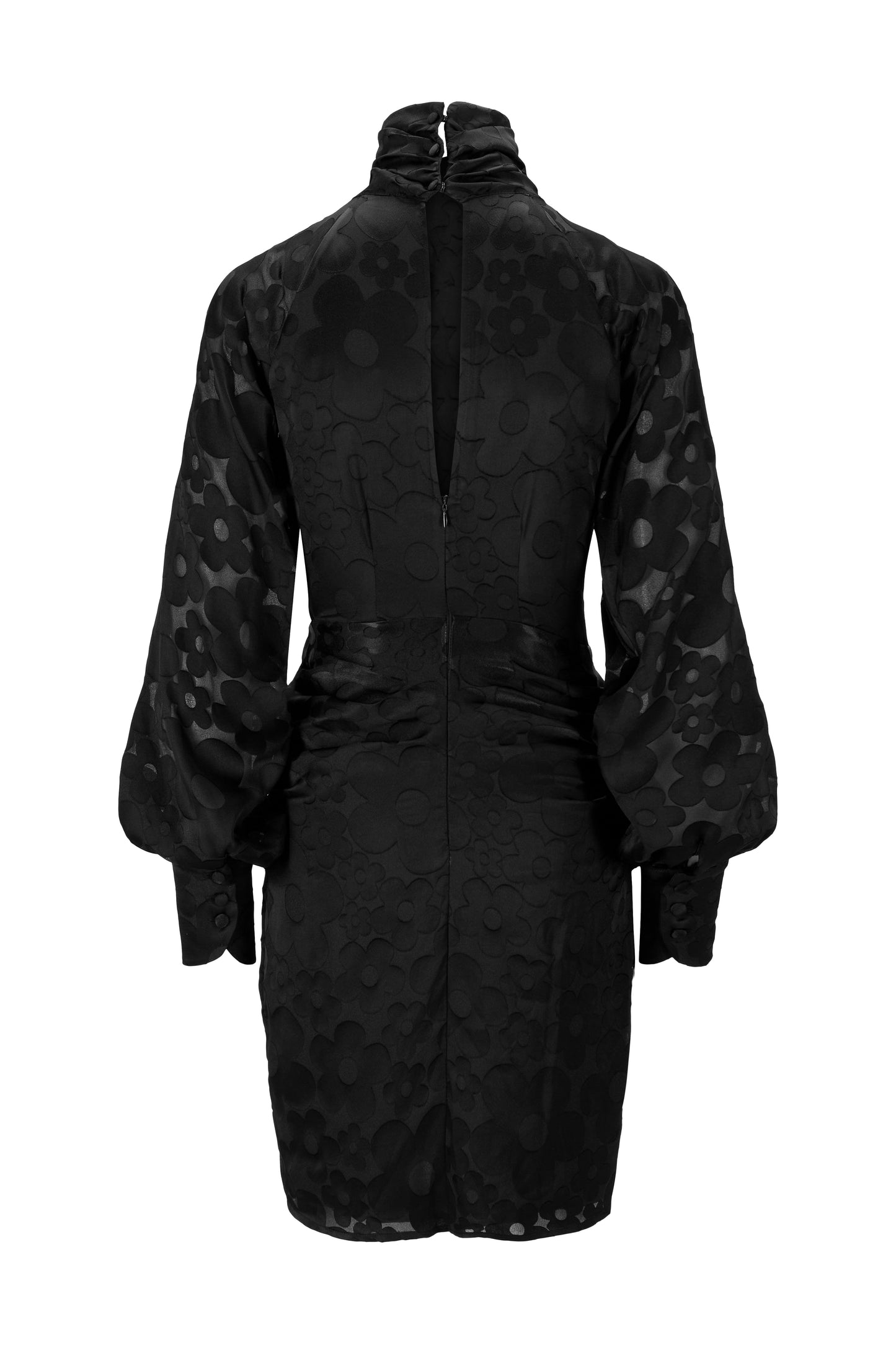 Kjole Upside Down black burnout