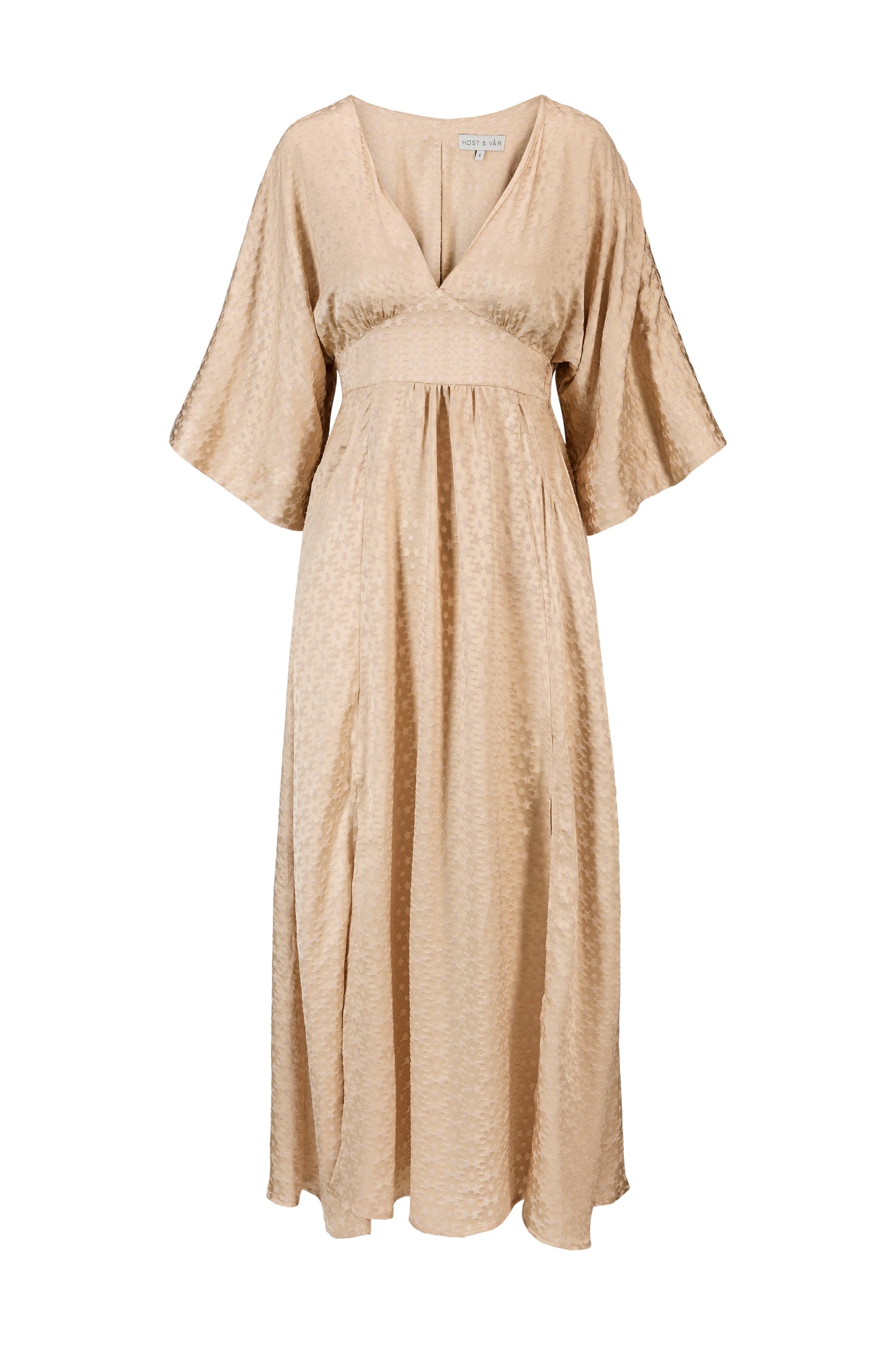 Kjole Hortensia beige burnout