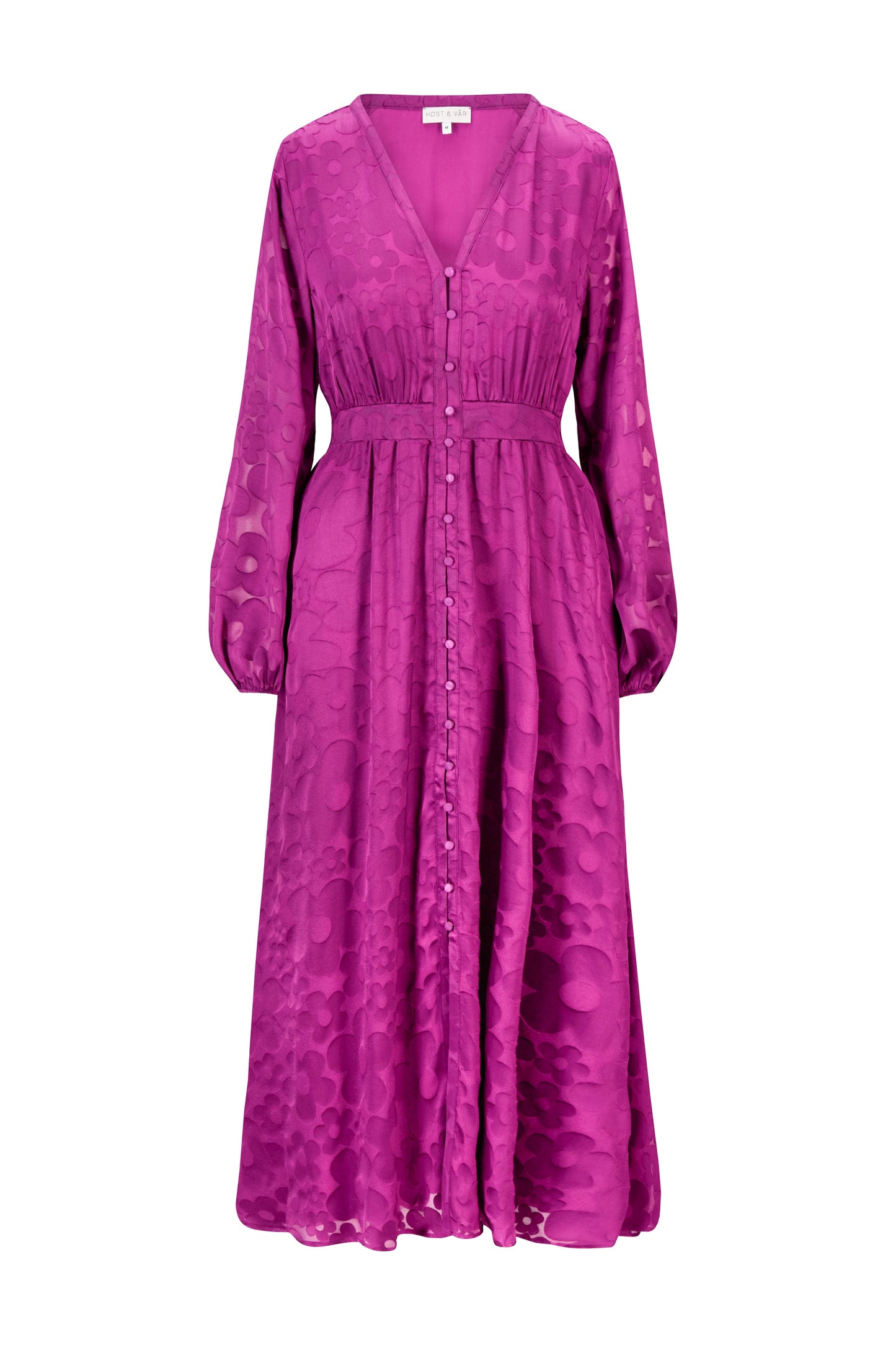 Kjole Sylvie plum burnout