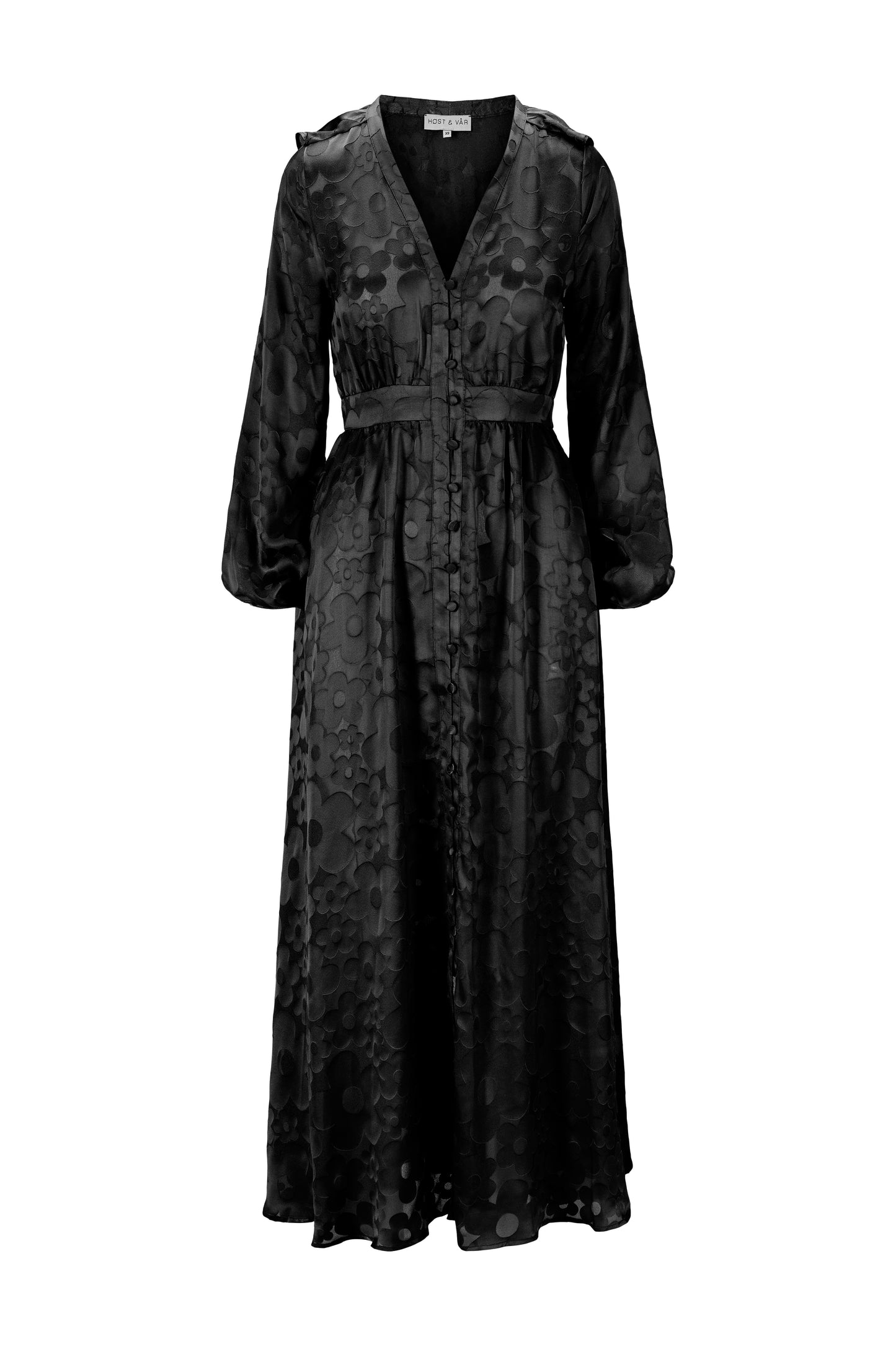 Kjole Sylvie black burnout